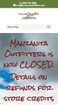 Mobile Screenshot of manzanitaoutfitters.com